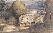 Samuel Palmer Cart Shed and Lane USA oil painting artist